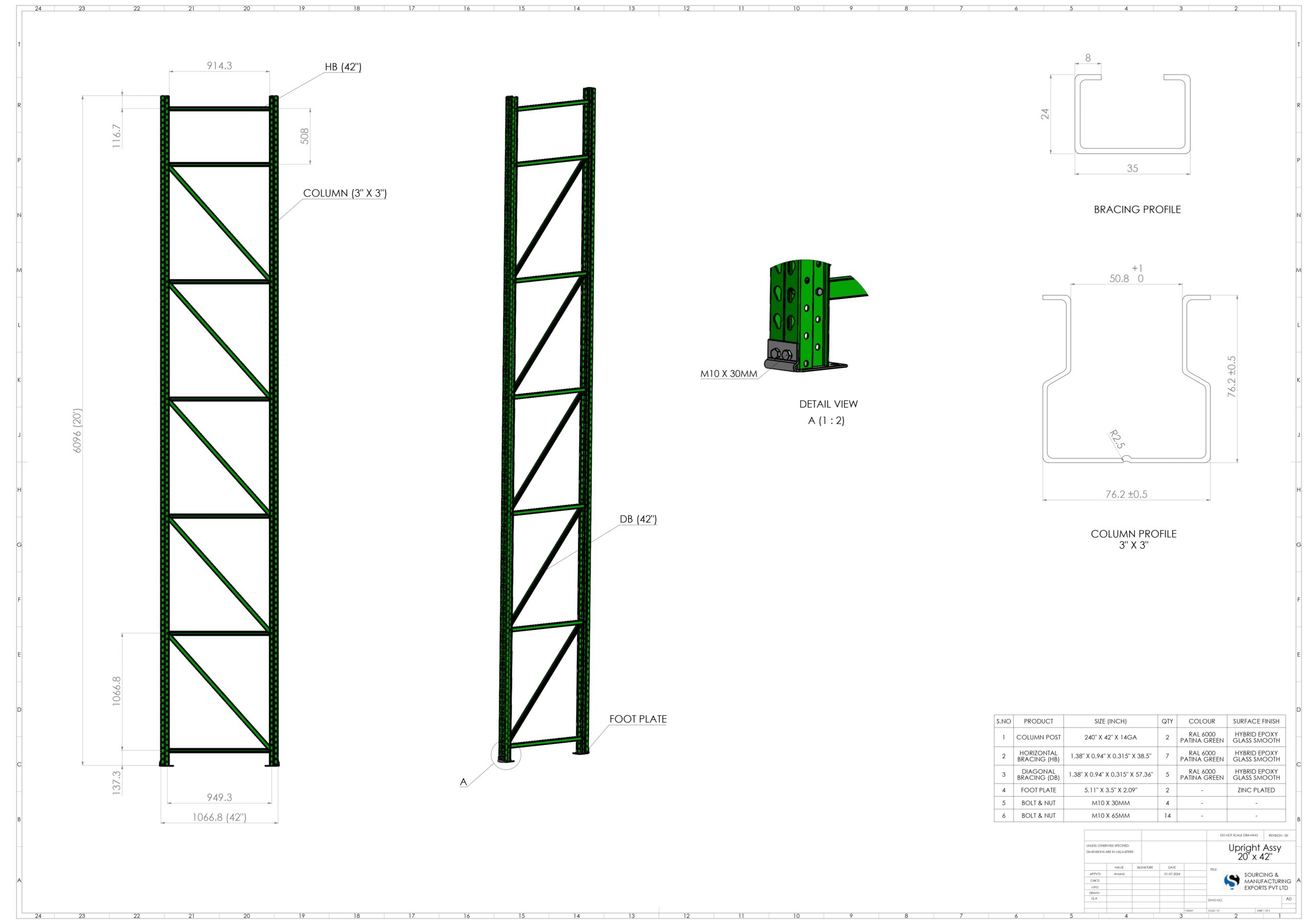 Upright Assy 20ft x 42inch-2mm_page-0001